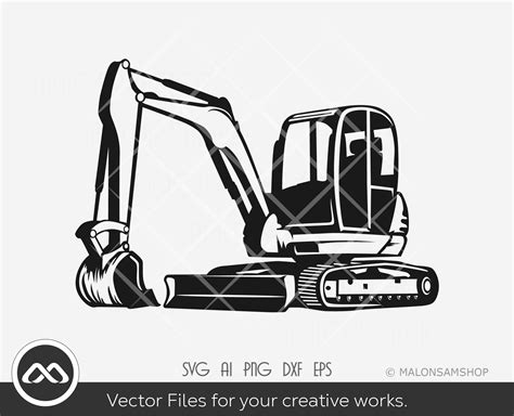 clipart mini excavator silhoete|2,500+ Excavator Silhouette Stock Illustrations, Royalty.